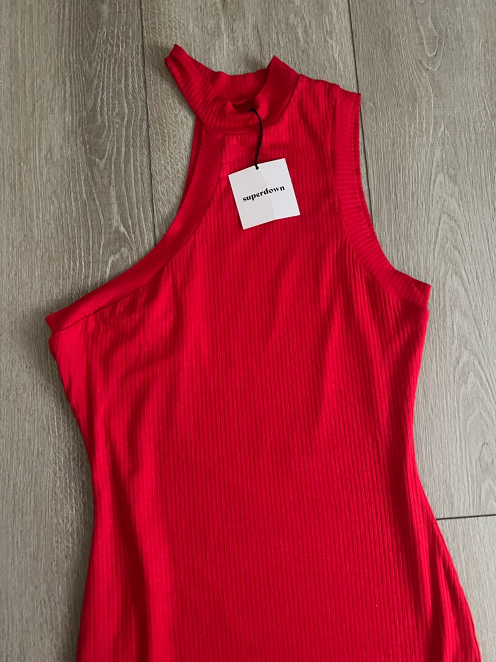 NWT Superdown from Revolve Charlotte Red One-Shoulder Mini Dress Sz M - Picture 5 of 6